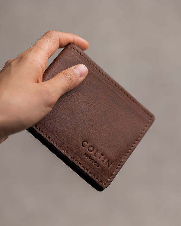 Cartera Clásica Caoba